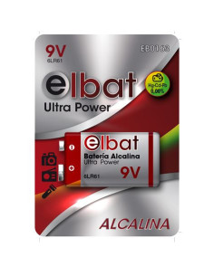 BLISTER 1 PC PILA ALCALINA 6LR61/9V ELBAT 2
