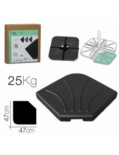 PESO PARA SOMBRILLA 25KG NEGRO 47X47CM URBAN LIVING