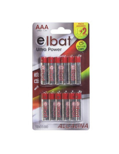 PACK 12 PCS PILAS ALCALINAS LR03/AAA ELBAT 2