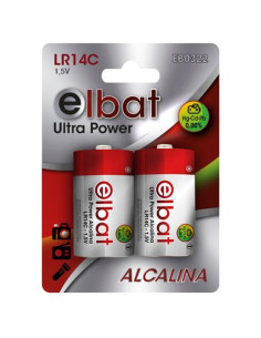 PACK 2 PCS PILAS ALCALINAS LR14C ELBAT 2
