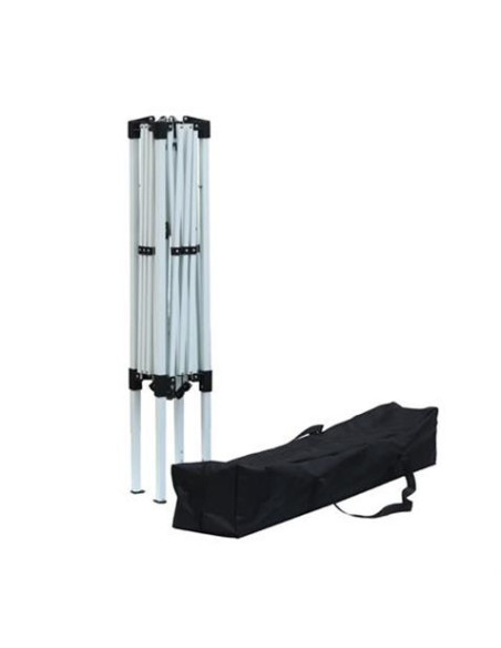 CARPA PLEGABLE ACERO 3X3 METROS GRIS SUNGARDEN