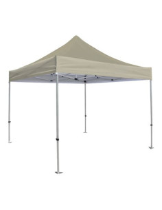 CARPA PLEGABLE ALUMINIO 3X3 METROS 300GRS BEIGE SUNGARDEN