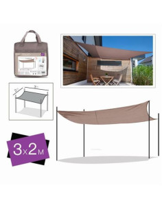 TOLDO RECTANGULAR 2X3 METROS TOPO + BOLSA