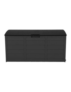 BAÚL RESINA 290 LITROS 112X49X54CM GRIS OSCURO SUNGARDEN 2