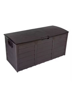 BAÚL RESINA 290 LITROS 112X49X54CM MARRÓN SUNGARDEN 2