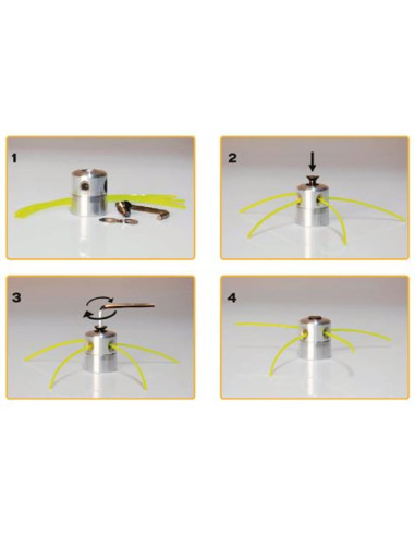 CABEZAL UNIVERSAL DE ALUMINIO PARA DESBROZADORAS CON HILO BLIM