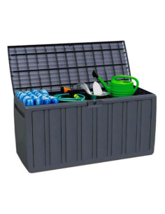 BAUL RESINA GRIS 270LITROS 117X45.5X57CM