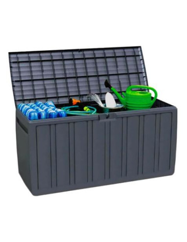 BAUL RESINA GRIS 270LITROS 117X45.5X57CM