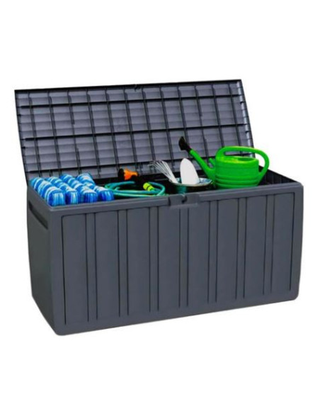 BAUL RESINA GRIS 270LITROS 117X45.5X57CM