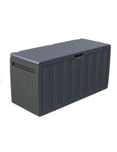 BAUL RESINA GRIS 270LITROS 117X45.5X57CM 2