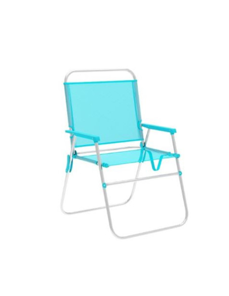 SILLA PLEGABLE ALUMINIO AGUAMARINA 52X56X80CM