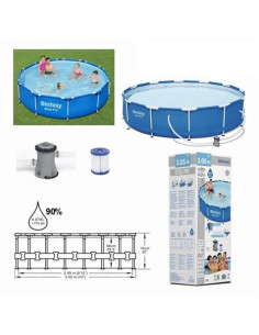 PISCINA + BOMBA FILTRO 305CM DIÁMETRO X H76CM BESTWAY