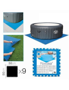 ALFOMBRA PROTECTORA PARA PISCINAS X 9 UNIDADES 50X50CM BESTWAY