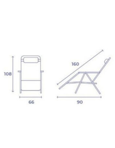TUMBONA PLEGABLE NEGRO DE ACERO CON COJIN CERVICAL 2