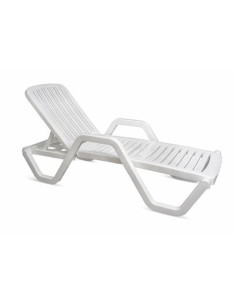 TUMBONA RELAXIA BLANCA 5 POSICIONES 65X186X50
