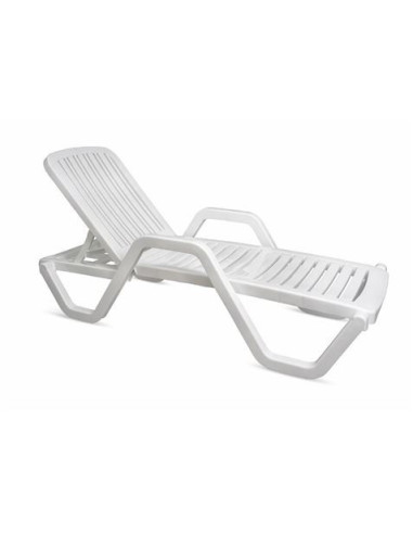 TUMBONA RELAXIA BLANCA 5 POSICIONES 65X186X50