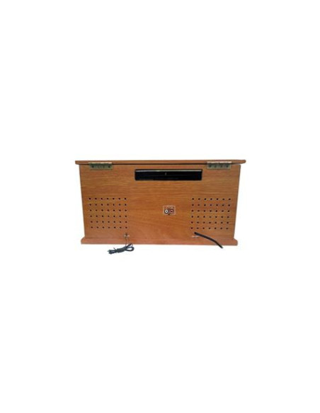TOCADISCOS DE MADERA RETRO | CD | FM | BT | CASSETTE | PXRC52CDWD SUNSTECH