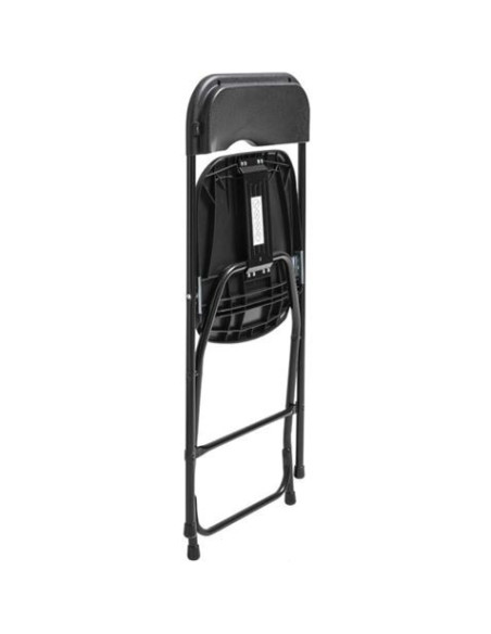 SILLA RESINA PLEGABLE 80X50X45CM NEGRA SUNGARDEN
