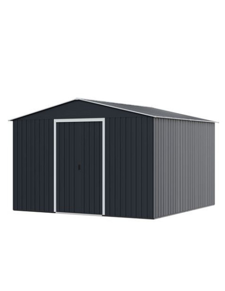 CASETA DE METAL | PUERTAS CORREDERAS 300X304.5X214.5CM (9.14M2) ANTRACITA