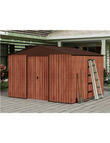 CASETA DE METAL | PUERTAS CORREDERAS 300X304.5X214.5CM (9.14M2) EFECTO MADE