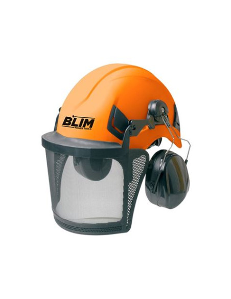 CASCO DE SEGURIDAD PREMIUM CON VISERA Y PROTECCIÓN AUDITIVA BLIM