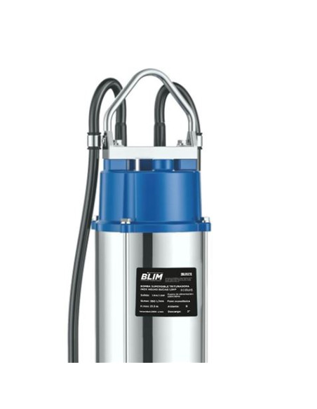 BOMBA SUMERGIBLE TRITURADORA INOX AGUAS SUCIAS 1,5HP BLIM