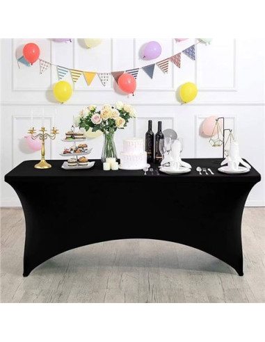 FUNDA PARA MESA DE RESINA 152X70X74CM NEGRA SUNGARDEN