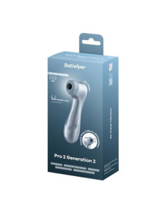 SUCCIONADOR DE CLITORIS PRO2 GEN 2 A PILAS ICE BLUE SATISFYER 2