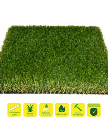 CESPED ARTIFICIAL 2X5 METROS 40MM SERIE ALPINO SUPERIOR SUNGARDEN