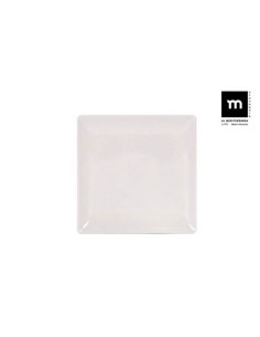 SET 6 PLATOS LLANOS IVORY BRILLO 21CM ELITE LA MEDITERRANEA
