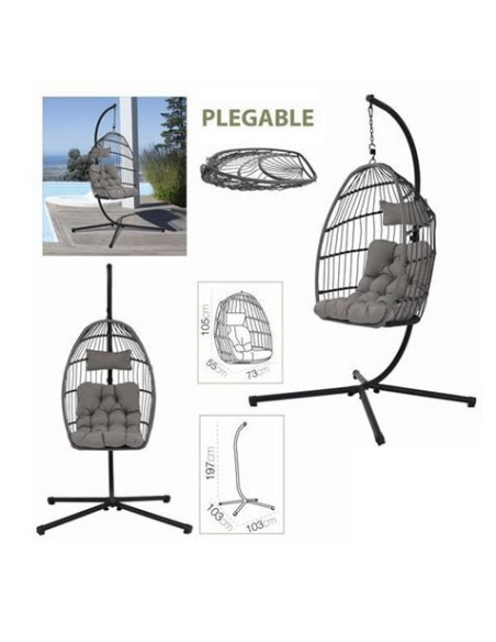 BALANCIN PLEGABLE 103X103X197CM