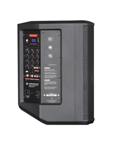 ALTAVOZ AUTOAMPLIFICADO PRO600 8\" 500W CON BATERÍA + 2 MICROS SERIE PRO