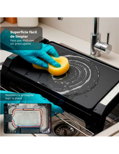 PLANCHA DE ASAR ELECTRICA BK-P36 CON 2000W