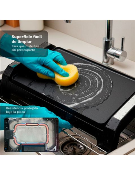 PLANCHA DE ASAR ELECTRICA BK-P36 CON 2000W