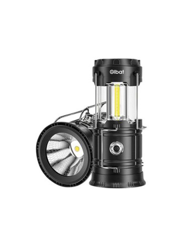 LINTERNA LED CAMPING 2 EN 1 CON GANCHO 280LM ELBAT