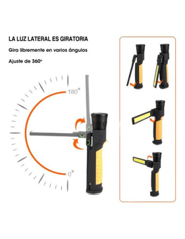 LINTERNA DE TRABAJO + POWERBANK FLASHLIGHT ELBAT