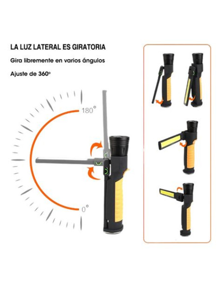 LINTERNA DE TRABAJO + POWERBANK FLASHLIGHT ELBAT