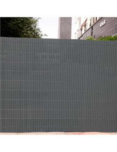 CAÑIZO PLÁSTICO DOBLE CARA 1.5X3 METROS GRIS OSCURO SUNGARDEN