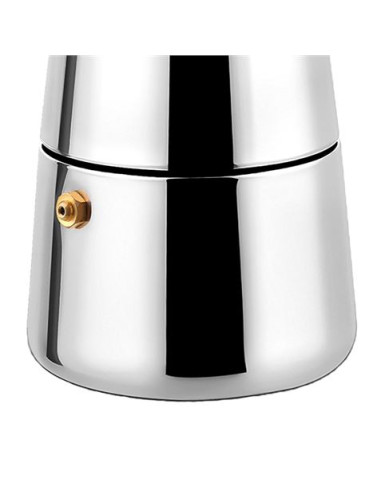CAFETERA ESPRESSO ITALIANA DE ACERO INOXIDABLE 2 TAZAS MUVIP