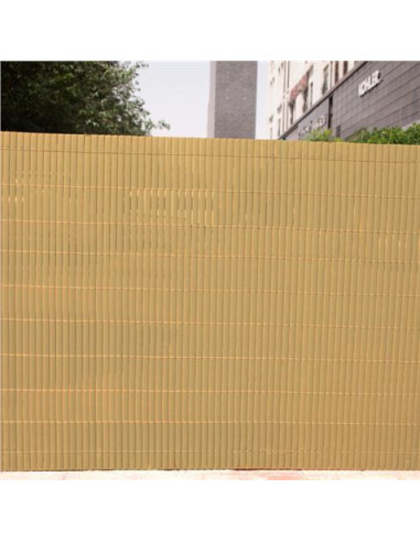 CAÑIZO PLÁSTICO DOBLE CARA 1.5X3 METROS MARRON CLARO SUNGARDEN