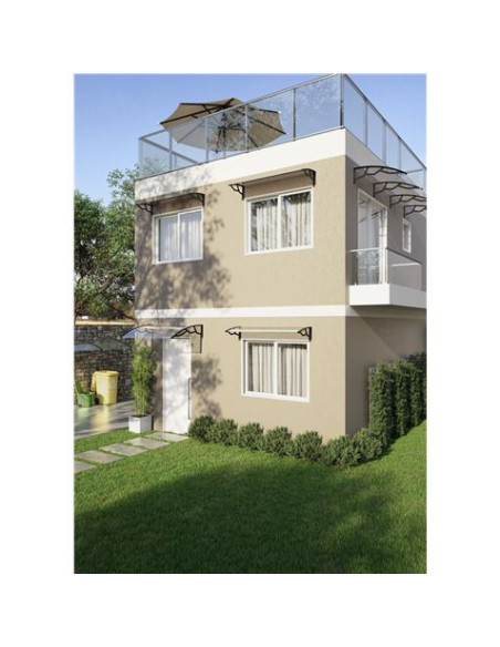 MARQUESINA PE100120T POLICARBONATO TRANSPARENTE 965×1190×282 MM ARTPLAS