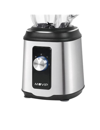 BATIDORA INOXIDABLE VASO CRISTAL 1800W 1.5 LITROS MUVIP