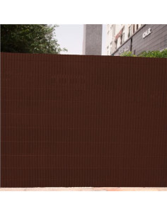 CAÑIZO PLÁSTICO DOBLE CARA 1X3 METROS MARRON OSCURO SUNGARDEN 2