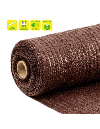MALLA DE SOMBREO MARRON 1.5X10 METROS SUNGARDEN