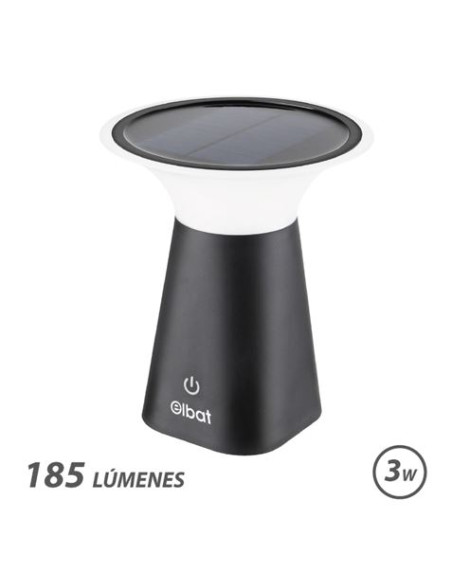 LAMPARA SOLAR RECARGABLE 3W 185LM ELBAT