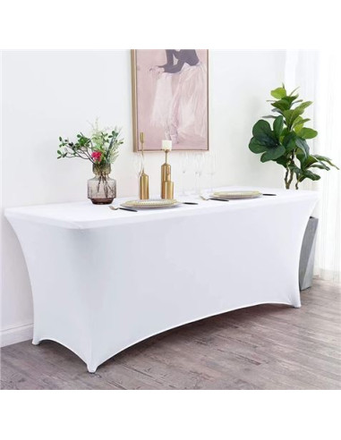 FUNDA PARA MESA DE RESINA 152X70X74CM BLANCA SUNGARDEN