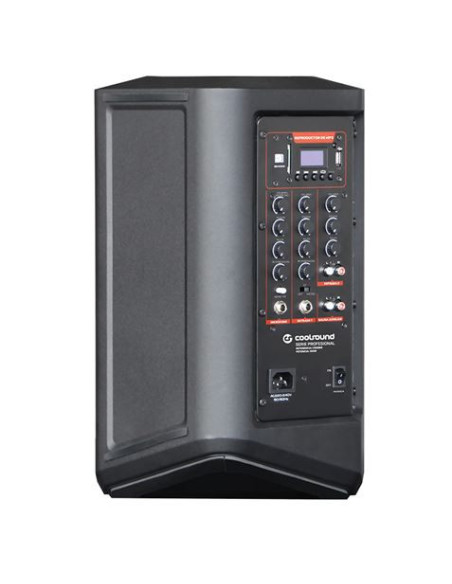 ALTAVOZ AUTOAMPLIFICADO PRO600 8 500W CON BATERÍA + 2 MICROS SERIE PRO