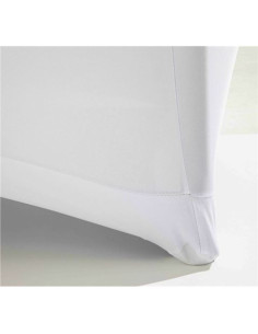 FUNDA PARA MESA DE RESINA REDONDA 160X74 BLANCA SUNGARDEN 2