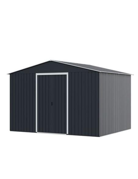CASETA DE METAL | PUERTAS CORREDERAS 304.5X243X214.5 (7.4M2) ANTRACITA
