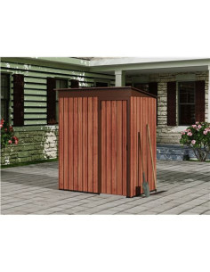 CASETA DE METAL | PUERTAS CORREDERAS 91X151X182CM (1.37M2) EFECTO MADERA SG 2